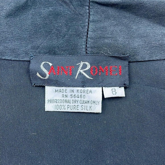 Saint Romei 100% Pure Silk Wrap Blouse N178-14 - Picture 3 of 8